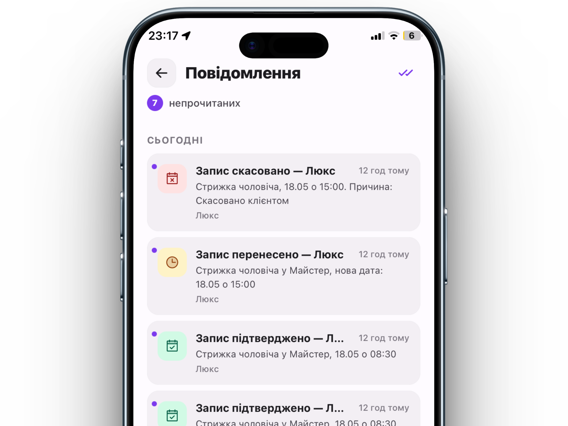 Push notifications